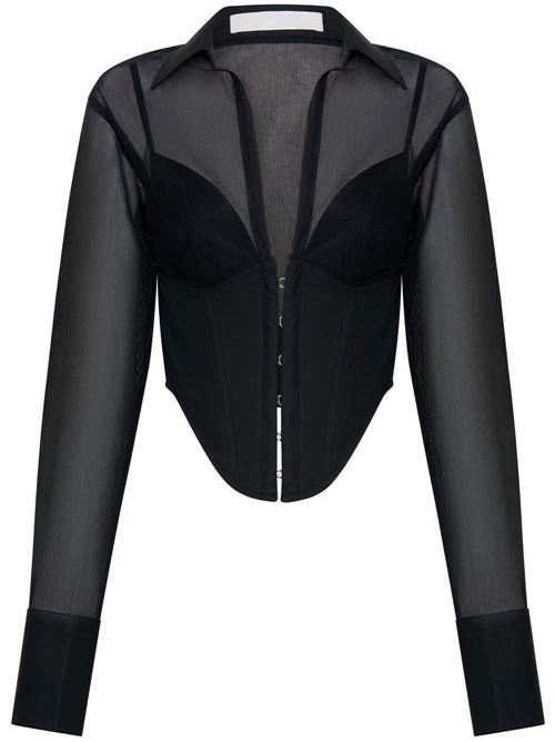 Shirt with corset DION LEE | A5141R23BLACK